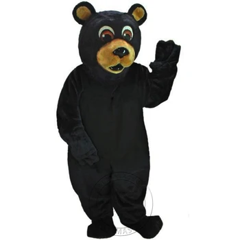 Uus Täiskasvanute Musta Karu Maskott Kostüüm Karvased Sobib Partei cosplay kostüüm Reklaami Rõivad