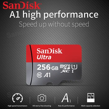 SanDisk A1 Micro SD Kaardid Ultra MicroSDXC Mälukaart UHS-I C10 U1 Full HD 32G 64G 128G 256G 512G Kaart Camare Nintendo Telefon