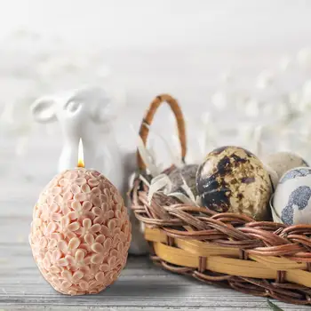 Easter Egg Silikoon Vormid on sisse Pressitud Lilled 3D Muna Hallituse lihavõttemunad Jello Hallituse Küpsetamine Hallituse koogivormi Biskviit, Šokolaad, Hallitus