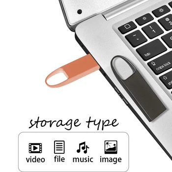 100tk/palju metall-2.0 USB Flash Drive 64GB 32GB 16GB, 8GB 4GB veekindel Pen drive 128GB USB Flash Drive pen drive custom logo