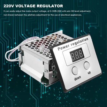 4000W 220V AC SCR Pinge Regulaator Dimmer elektrimootori Kiiruse, Temperatuuri Kontroller boilerite Väikesed Mootorid