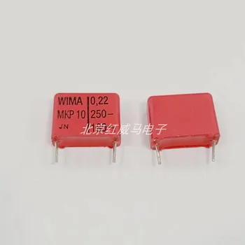 10-50TK WIMA 250V 0.22 uF 224 220nF 15mm MKP10 MKP1F032204D Weimari kondensaator