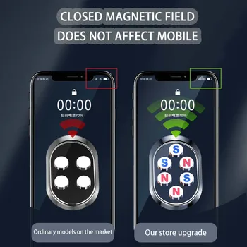 Metallist Magnet Auto Mobiiltelefoni Omanik Kokkuklapitavad Magnet Mobiiltelefoni Stand Auto Lancia Ypsilon Delta Musa Nera Thema Y Phedra