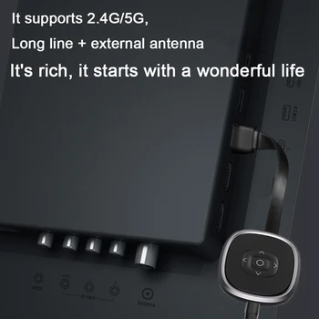 Adapter G22 2.4 G/5G 4K Miracast Traadita DLNA Airplay HD TV Stick Wifi Ekraan TV Dongle Vastuvõtja IOS, Android, Windows