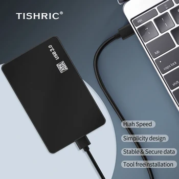 TISHRIC Välise Kõvaketta Puhul on 2,5 inch HDD Case Sata to USB2.0 USB 3 Kõvaketta Ruum 2.5 Caddy Kõvaketta Puhul SSD Box