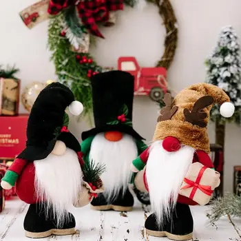 Jõulud Ainulaadne Pidulik Jõulud Näota Nukk Seisab Pikk Habe Suur Nina Skandinaavia Eakate Gnome Kaunistama Kodu