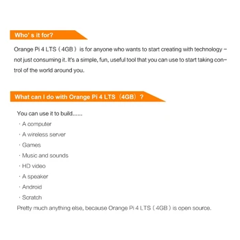 Oranž Pi 4 LTS 4GB+Akrüül Juhul+jahutusventilaator Rockchip RK3399 16 GB MAGISTRIKURSUSE Arengu Pardal Gigabit Ethernet